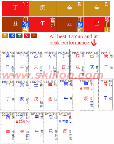 Muhammad-Ali 八字 BaZi Four Pillars of Destiny Patt Chee